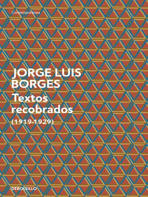 cover image of Textos recobrados (1919-1929)